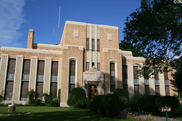 Chaffee County Court House (1932) (501 E. Main St.). Salida, CO. Style: Art Deco. Architect: Walter DeMordaunt.