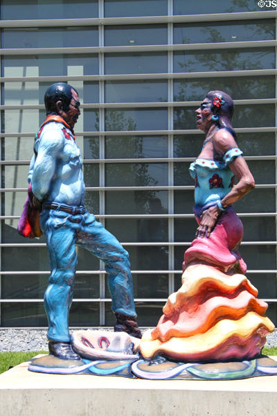 Fiesta Jarabe sculpture by Luis Jimenez at Colorado Springs Fine Arts Center. Colorado Springs, CO.