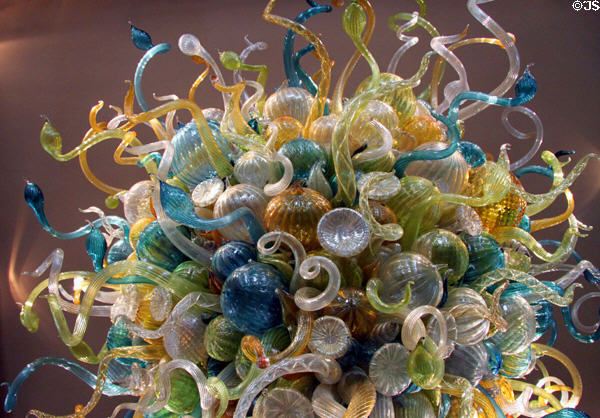 Dale Chihuly glass sculpture at Colorado Springs Fine Arts Center. Colorado Springs, CO.