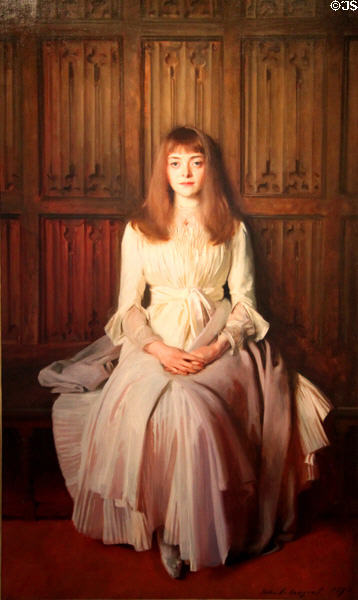 Portrait of Miss Elsie Palmer daughter of founder of Colorado Springs (1890) by John Singer Sargent at Colorado Springs Fine Arts Center. Colorado Springs, CO.