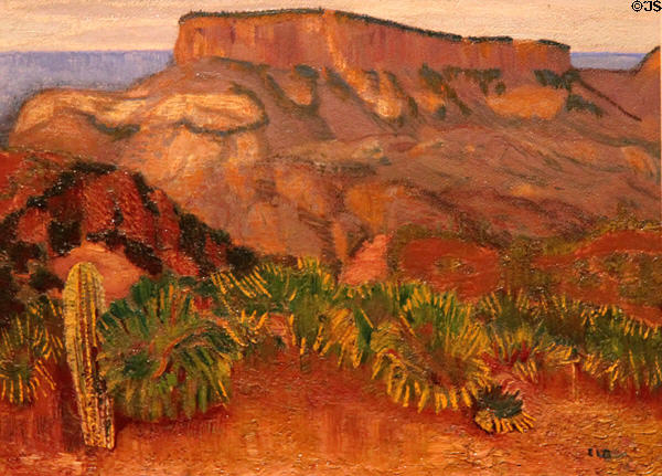 Arizona Mountains painting (c1930) by Ernest Leonard Blumenschein at Colorado Springs Fine Arts Center. Colorado Springs, CO.