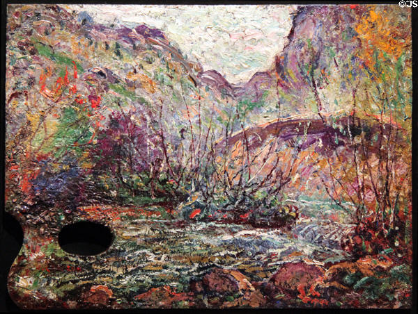 Cripple Creek, Colorado painting (undated) by Ernest Lawson at Colorado Springs Fine Arts Center. Colorado Springs, CO.