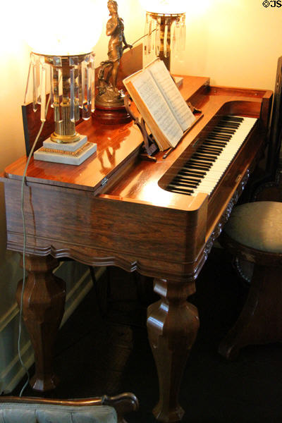 Square piano at McAllister House Museum. Colorado Springs, CO.