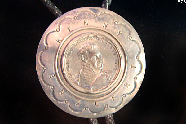 Zebulon Montgomery Pike (1779-1813) medal at Colorado Springs Pioneers Museum. Colorado Springs, CO.