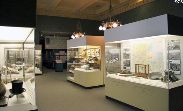 Gallery of local history at Colorado Springs Pioneers Museum. Colorado Springs, CO.
