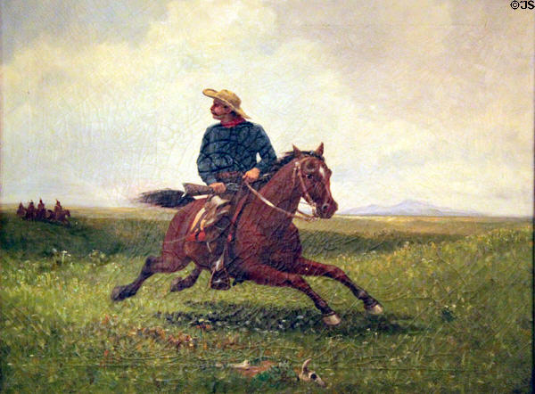 Count Portales on Horseback painting (c1895) by Charles Craig at Colorado Springs Pioneers Museum. Colorado Springs, CO.
