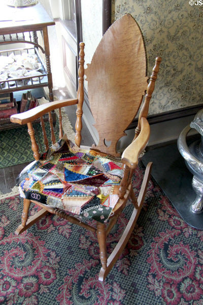 Rocking chair in Chambers Home at Rock Ledge Ranch Historic Site. Colorado Springs, CO.
