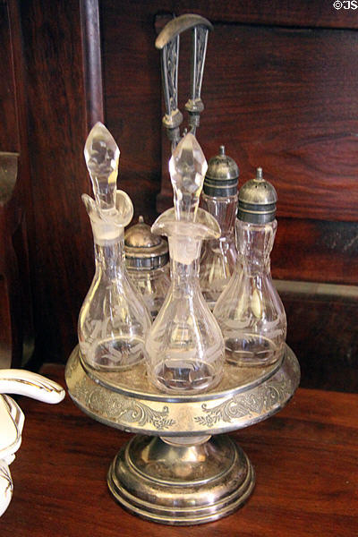 Cruet set in Chambers Home at Rock Ledge Ranch Historic Site. Colorado Springs, CO.