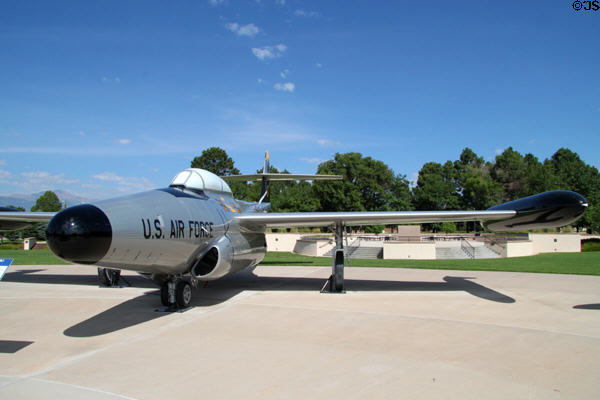 Northrop F-89J Scorpion jet (1955) at Peterson Air & Space Museum. Colorado Springs, CO.