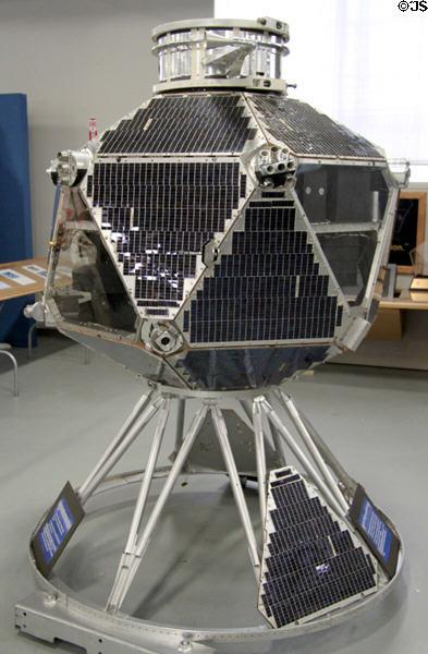Vela Satellite designed to detect nuclear detonation tests (1963) at Peterson Air & Space Museum. Colorado Springs, CO.
