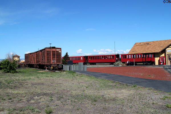Rolling stock of Cumbres & Toltec Scenic Railroad. Antonito, CO.