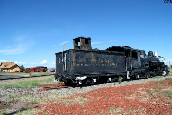 Heritage locomotive 494 at Cumbres & Toltec Scenic Railroad. Antonito, CO.