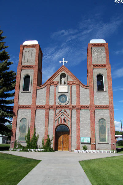 Our Lady of Guadalupe Church (1927) which replace first church in Colorado (c1850s) later destroyed by fire. Antonito, CO.