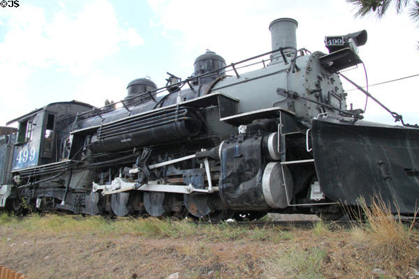 Steam locomotive D&RGW #499 (1930) at Royal Gorge. CO.
