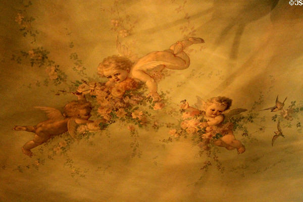 Painted ceiling angels at Rosemount House Museum. Pueblo, CO.