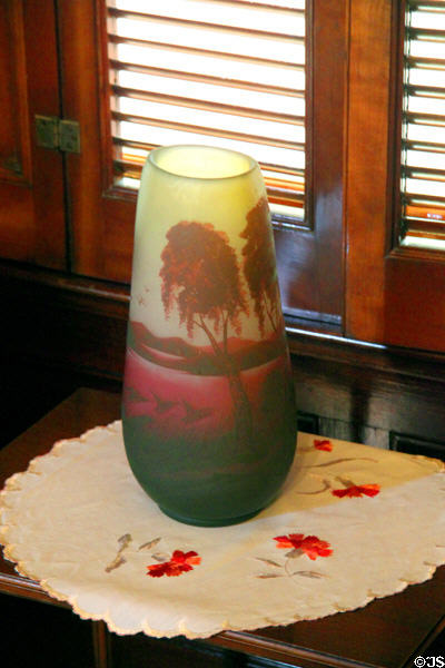 Glass vase at Rosemount House Museum. Pueblo, CO.