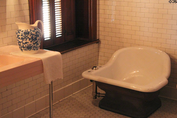 Sitz bath tub at Rosemount House Museum. Pueblo, CO.