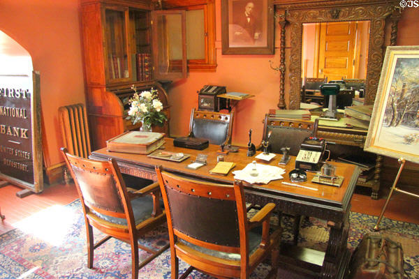 Office furniture at Rosemount House Museum. Pueblo, CO.