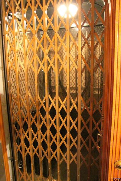 Elevator cage at Rosemount House Museum. Pueblo, CO.
