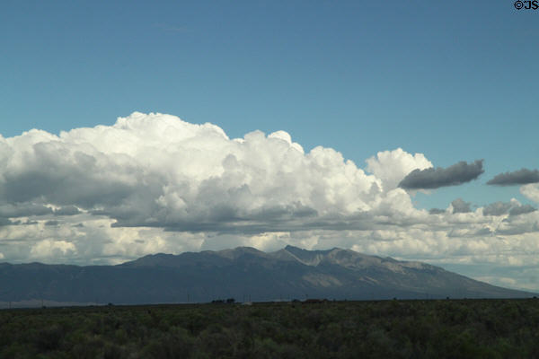 Storm clouds over Rockies of Colorado. CO.
