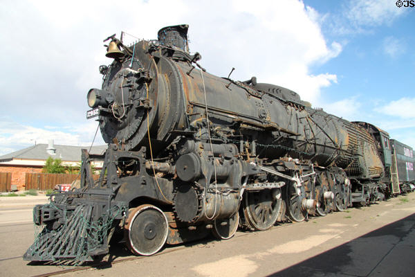 AT&SF steam locomotive #2912 (1944) by Baldwin at Pueblo Railway Museum. Pueblo, CO.