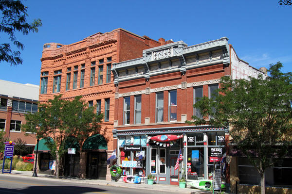 Riverside Building (c1890) (101 N. Union Ave.) & Bayle Block (1889) (107 N. Union Ave.). Pueblo, CO.