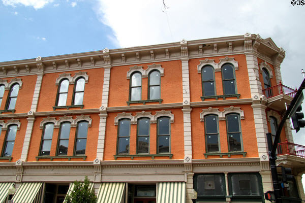 Italianate facade of Columbian Hotel where Doc Holliday, President Hoover, Will Rogers, Douglas Fairbanks & Mary Pickford were guests. Trinidad, CO.