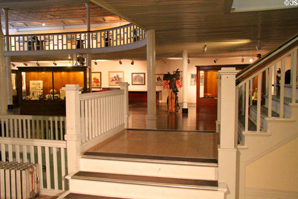 Double entry staircase at A.R. Mitchell Museum of Western Art. Trinidad, CO.