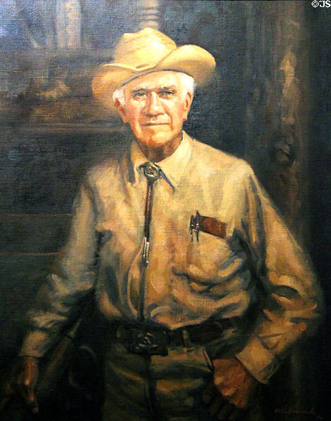 A.R. Mitchell portrait (1979) by Paul Milosevich at A.R. Mitchell Museum of Western Art. Trinidad, CO.