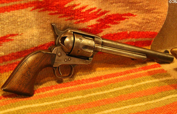 Colt 45 single action army model (1873) at A.R. Mitchell Museum of Western Art. Trinidad, CO.