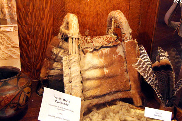 Navaho Burro Packsaddle (c1900) at A.R. Mitchell Museum of Western Art. Trinidad, CO.
