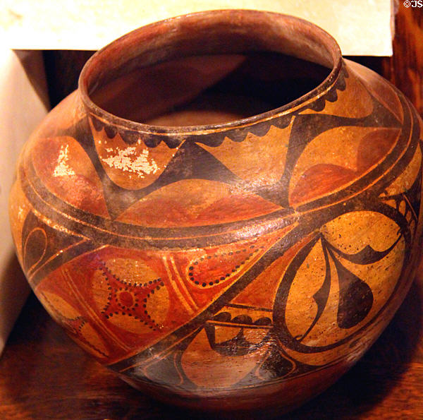 Zia jar (c1910) at A.R. Mitchell Museum of Western Art. Trinidad, CO.