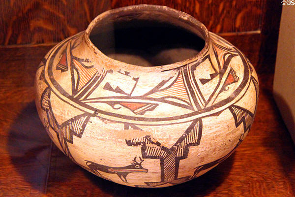 Zuni jar (c1910) at A.R. Mitchell Museum of Western Art. Trinidad, CO.