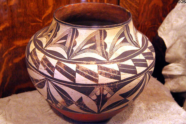 Acoma Pueblo pot (c1920s) at A.R. Mitchell Museum of Western Art. Trinidad, CO.