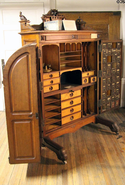 Wooten Patent Desk (1874-97) from Indiana at A.R. Mitchell Museum of Western Art. Trinidad, CO.