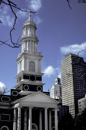 First Church of Christ (1807) (60 Gold St.). Hartford, CT. Architect: Daniel Wadsworth.