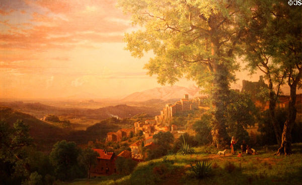 Scene near Olevano, Italy painting (1860) by Albert Bierstadt at Butler-McCook House Museum. Hartford, CT.