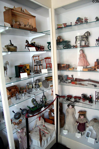 Toy collection at Butler-McCook House Museum. Hartford, CT.