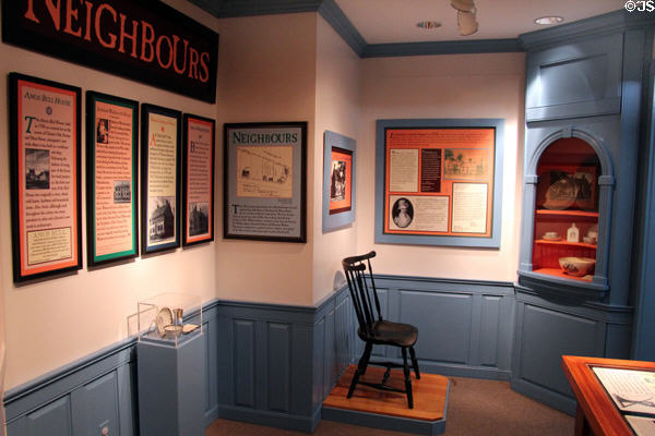 Main Street History Center displays at Butler-McCook House Museum. Hartford, CT.