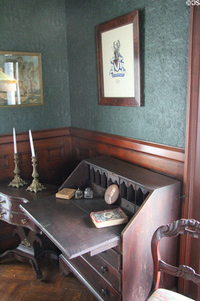 Desk in library at Isham-Terry House Museum. Hartford, CT.
