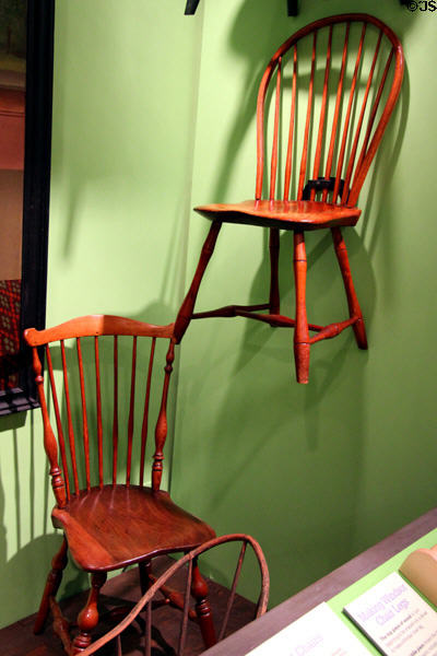 Chairs (c1790s) from Connecticut at Connecticut Historical Society. Hartford, CT.