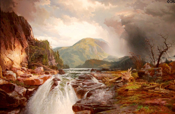 Wilds of Lake Superior painting (1864) by Thomas Moran at New Britain Museum of American Art. New Britain, CT.