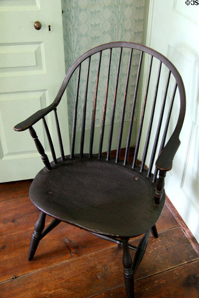 Windsor chair at Oliver Ellsworth Homestead Museum. Windsor, CT.