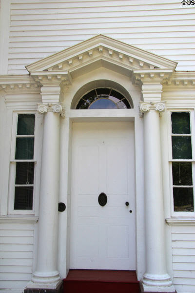 Neoclassical door of Phelps-Hathaway House. Suffield, CT.