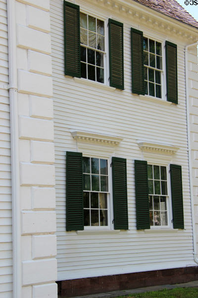 Quoins (1788) & wings of Phelps-Hathaway House. Suffield, CT.