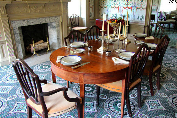 Dining room at Phelps-Hathaway House. Suffield, CT.