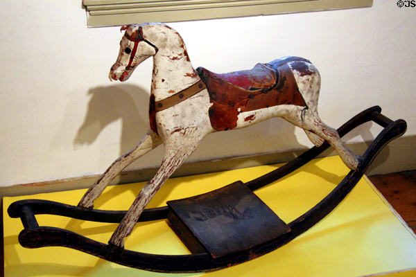 Rocking horse at Isaac Stevens House. Wethersfield, CT.
