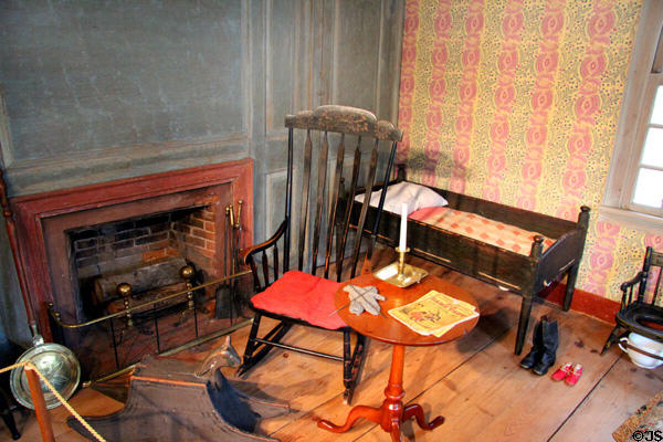 Room with children's furniture at Isaac Stevens House. Wethersfield, CT.