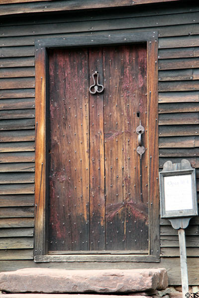Front door of Buttolph-Williams House. Wethersfield, CT.