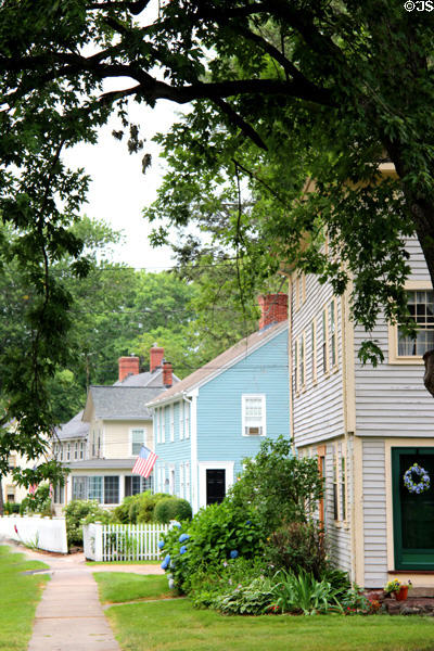 Streetscape off Main St. in Wethersfield Historic District. Wethersfield, CT.